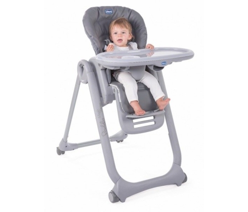 Chicco Polly Magic Relax Graphite Стульчик для кормления-шезлонг 2в1