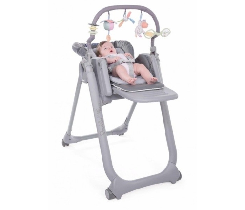 Chicco Polly Magic Relax Graphite Barošanas Krēsls Šūpuļkrēsls 2in1