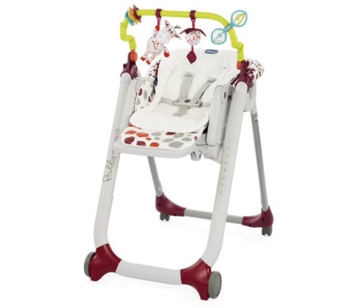 Chicco Polly Progres 5 5in1 Cherry Krēsls-transformeris