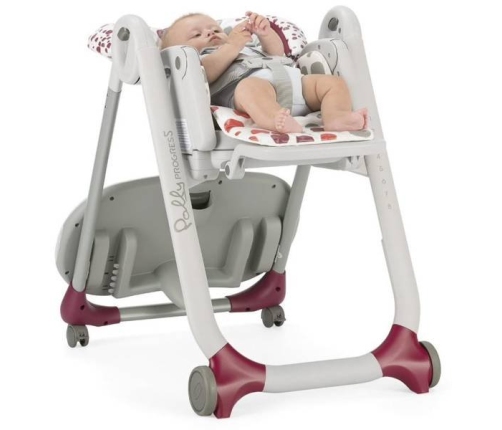 Chicco Polly Progres 5 5in1 Cherry Krēsls-transformeris