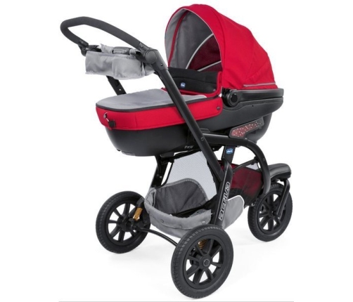 Chicco Trio Activ3 Red Berry Bērnu Ratiņi 3in1