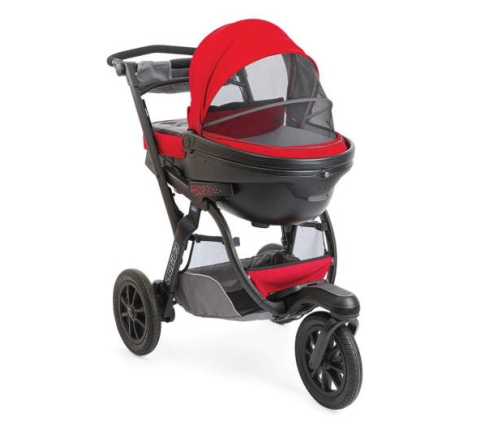 Chicco Trio Activ3 Red Berry Bērnu Ratiņi 3in1