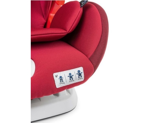 Chicco YOUniverse Fix Red passion Bērnu Autokrēsls 9-36 kg