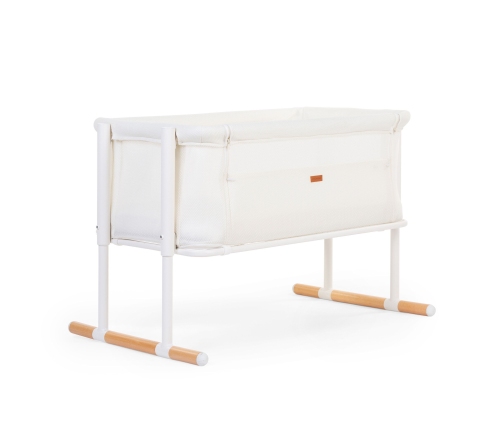 Childhome Evolux Cosleeper 2in1 White Natural Bērnu Gulta Šūpulis ar nolaižamu malu