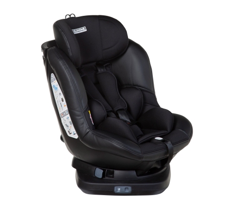 Childhome Isomax 360 Black Leather Bērnu Autokrēsls 9-18 kg