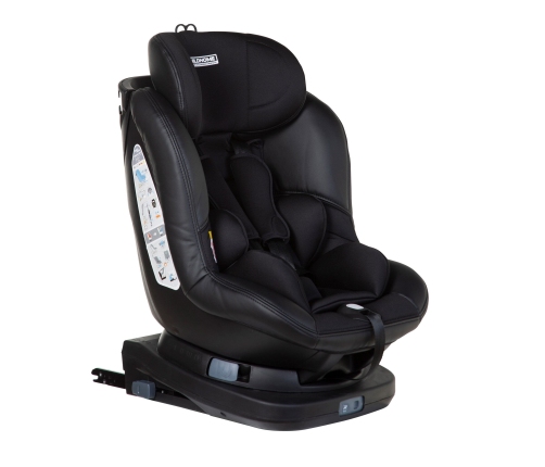 Childhome Isomax 360 Black Leather Bērnu Autokrēsls 9-18 kg