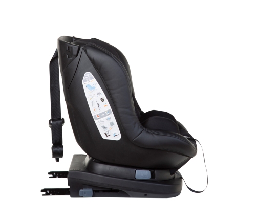 Childhome Isomax 360 Black Leather Bērnu Autokrēsls 9-18 kg