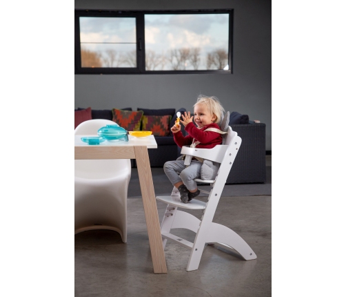 CHILDHOME Lambda 3 White Barošanas Krēsls Transformeris