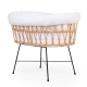 Childhome Rattan Ecru White Natural Kолыбель Плетеная