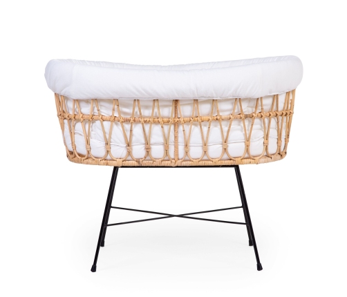 Childhome Rattan Ecru White Natural Bērnu Šūpulis Pīts