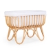 Childhome Rattan Rectangular White Natural Kолыбель Плетеная