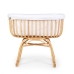 Childhome Rattan Rocking White Natural Bērnu Šūpulis ar sliedēm Pīts