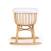 Childhome Rattan Rocking White Natural Bērnu Šūpulis ar sliedēm Pīts