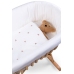 Childhome Rattan Rocking White Natural Bērnu Šūpulis ar sliedēm Pīts