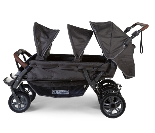 Childhome Sixseater Autobrake Anthracite Bērnu Ratiņi Sešiem