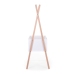 Childhome TIPI 2in1 White Natural Bērnu Šūpulis 50x90 + Drēbju pakaramais