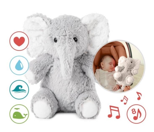 Cloud B Love Light On The Go Elliot Elephant Мягкая игрушка с мелодиями для сна