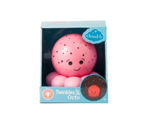 Cloud B Twinkles To Go Octo Baby Pink Nakts lampa-projektors