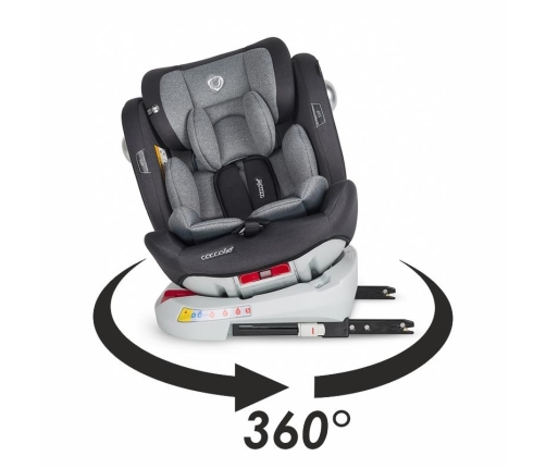 Coccolle Nerio 360 Moonlit Grey Bērnu Autokrēsls 0-36 kg