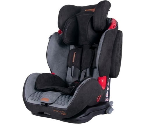 Coletto Sportivo Isofix Grey black Bērnu Autokrēsls 9-36 kg