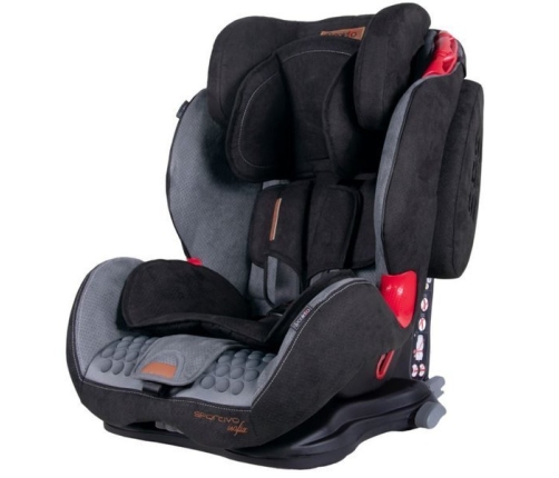 Coletto Sportivo Isofix Grey black Bērnu Autokrēsls 9-36 kg