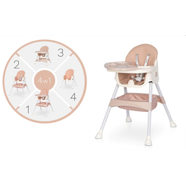 Colibro Picolo Pastel Pink 4in1 Barošanas Krēsls
