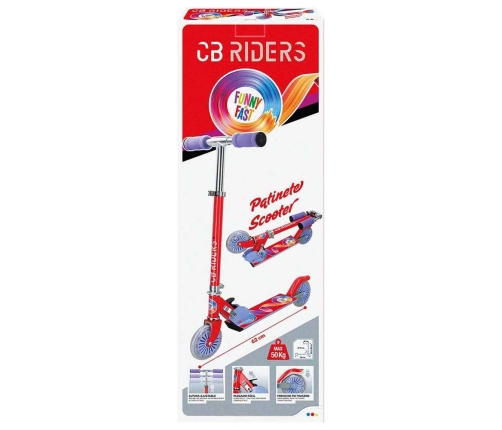 Colorbaby Toys Scooter Young Red Bērnu skūteris