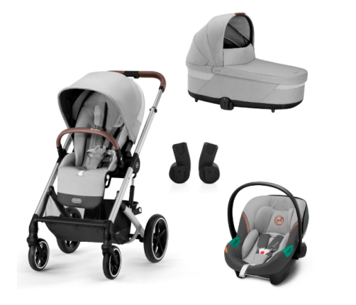 Cybex Balios S Lux Lava Grey + Aton S2 I-Size Детская Коляска 3 в 1