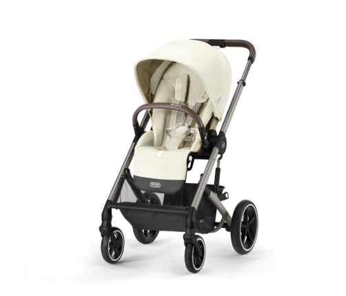 Cybex Balios S Lux Seashell Beige + Aton S2 I-Size Детская Коляска 3 в 1