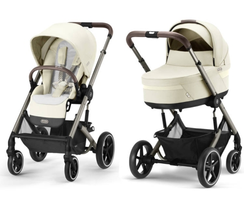 Cybex Balios S Lux Seashell Beige Bērnu Ratiņi 2in1