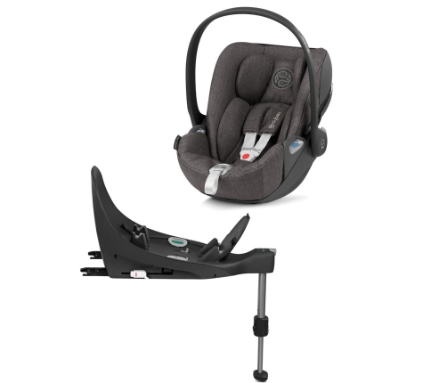 Cybex Cloud Z I-Size + ISOFIX Base Manhattan Grey Plus Bērnu Autokrēsls 0-13 kg