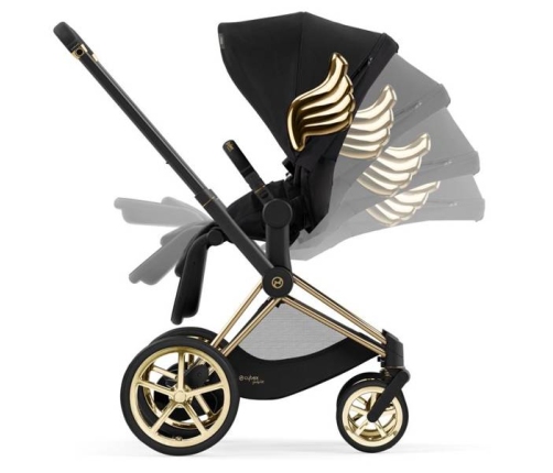 Cybex E-Priam 4.0 Wings By Jeremy Scott Pastaigu Ratiņi