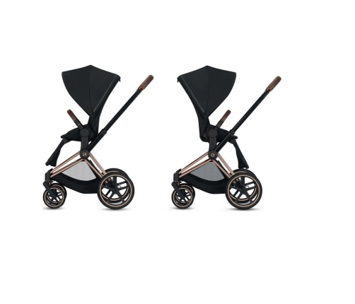 Cybex e-Priam Anna K Chrome brown frame Bērnu Ratiņi 2in1