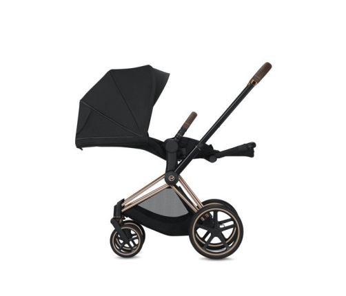 Cybex e-Priam Dark Navy Eco/ Conscious Rosegold frame Pastaigu Ratiņi