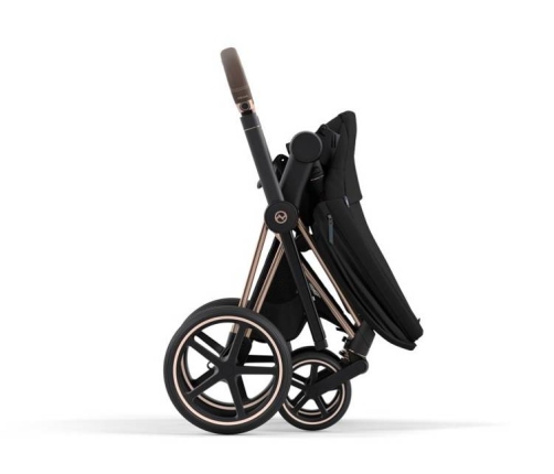 Cybex e-Priam Deep Black Chrome black frame Bērnu Ratiņi 4in1