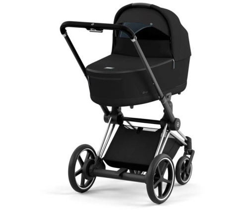 Cybex e-Priam Deep Black Chrome black frame Детская Коляска 4 в 1