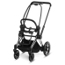 Cybex e-Priam Deep Black Chrome black frame Коляска с Люлькой