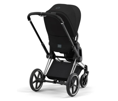 Cybex e-Priam Deep Black Chrome black frame Pastaigu Ratiņi