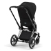 Cybex e-Priam Deep Black Chrome black frame Pastaigu Ratiņi