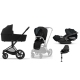 Cybex e-Priam Deep Black Matt black frame Bērnu Ratiņi 4in1