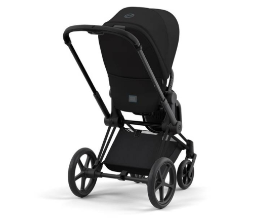 Cybex e-Priam Deep Black Matt black frame Pastaigu Ratiņi