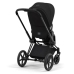 Cybex e-Priam Deep Black Matt black frame Pastaigu Ratiņi