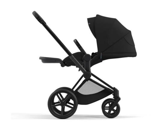 Cybex e-Priam Deep Black Matt black frame Pastaigu Ratiņi