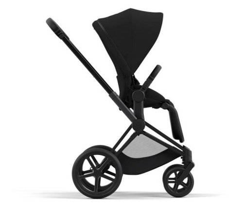 Cybex e-Priam Deep Black Matt black frame Pastaigu Ratiņi