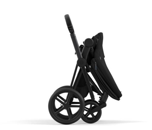 Cybex e-Priam Deep Black Matt black frame Pastaigu Ratiņi