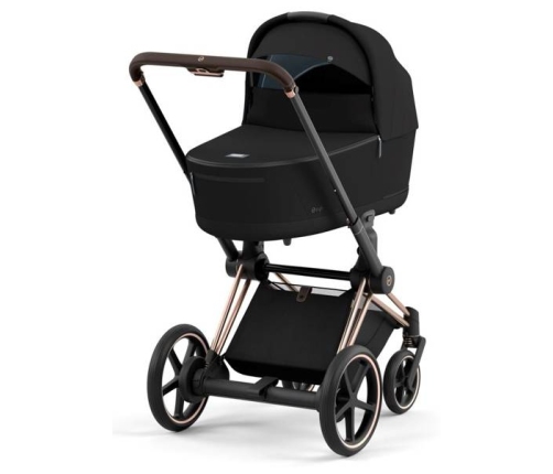 Cybex e-Priam Deep Black Rosegold frame Детская Коляска 4 в 1