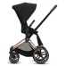 Cybex e-Priam Deep Black Rosegold frame Детская Коляска 4 в 1