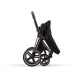 Cybex e-Priam Deep Black Rosegold frame Pastaigu Ratiņi