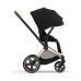 Cybex e-Priam Deep Black Rosegold frame Pastaigu Ratiņi