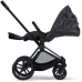 Cybex e-Priam Dream Grey Simply Flowers Chrome brown frame Bērnu Ratiņi 2in1